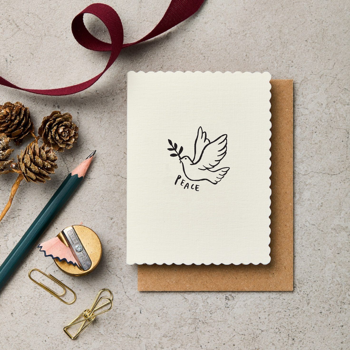 英國 Katie Leamon 聖誕卡/ Xmas Motif Dove