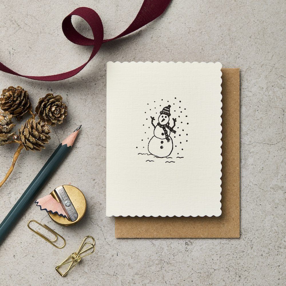 英國 Katie Leamon 聖誕卡/ Xmas Motif Snowman