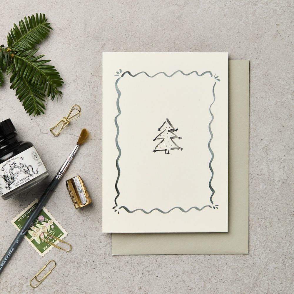 英國 Katie Leamon 聖誕卡/ Framed Tree