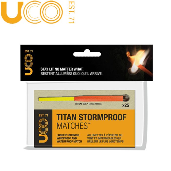 美國【UCO】Titan Stormproof Matchs 防風防水火柴(大) 補充包
