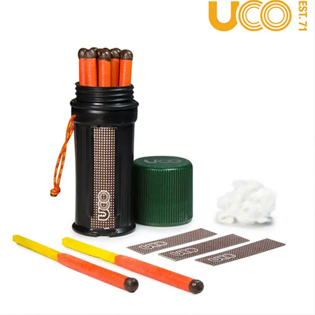 美國【UCO】TITAN STORMPROOF MATCH KIT/防風防水特大火柴/戶外用點火產品