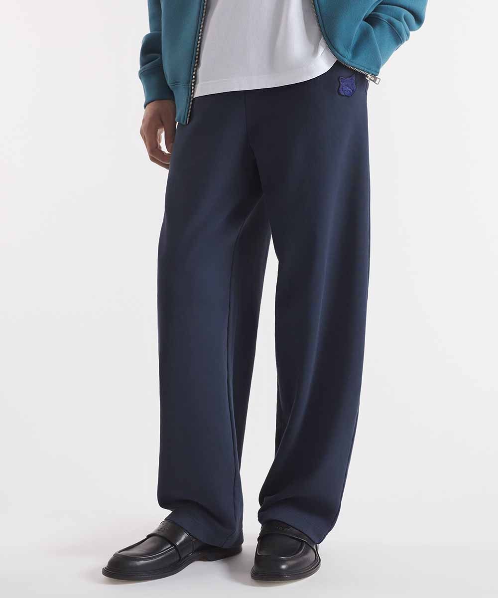 MAISON KITSUNÉ 暮藍色變化狐狸頭LOGO寬鬆運動褲_男/ L