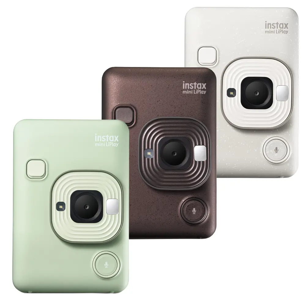 【贈MINI系列專用束口袋+馬卡龍相冊】FUJIFILM 富士 instax mini LiPlay 拍立得相機 公司貨 霧白色