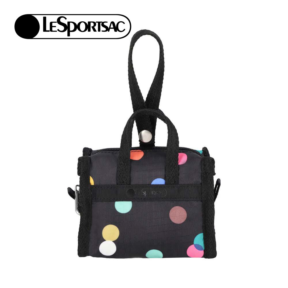 LeSportsac Micro Weekender Charm 小吊掛飾零錢包/ 漂浮氣球 黑色