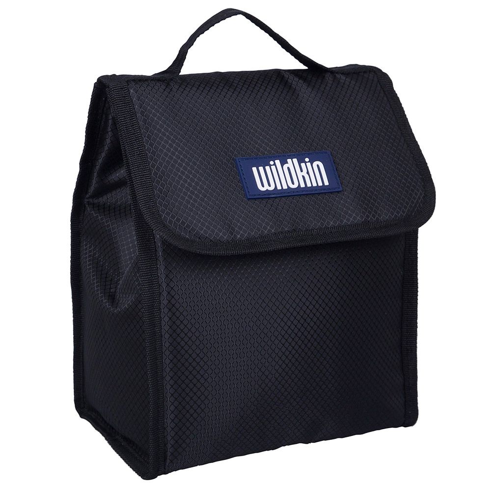美國Wildkin 55系列直立式午餐袋/便當袋/保溫袋(3歲以上) 55523/ 黑鑽菱格