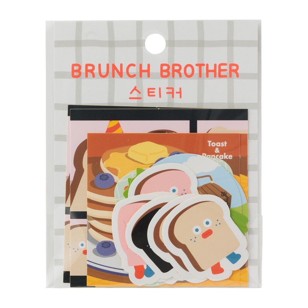 日本 MARK'S Brunch Brother 貼紙包/ B版/ 吐司
