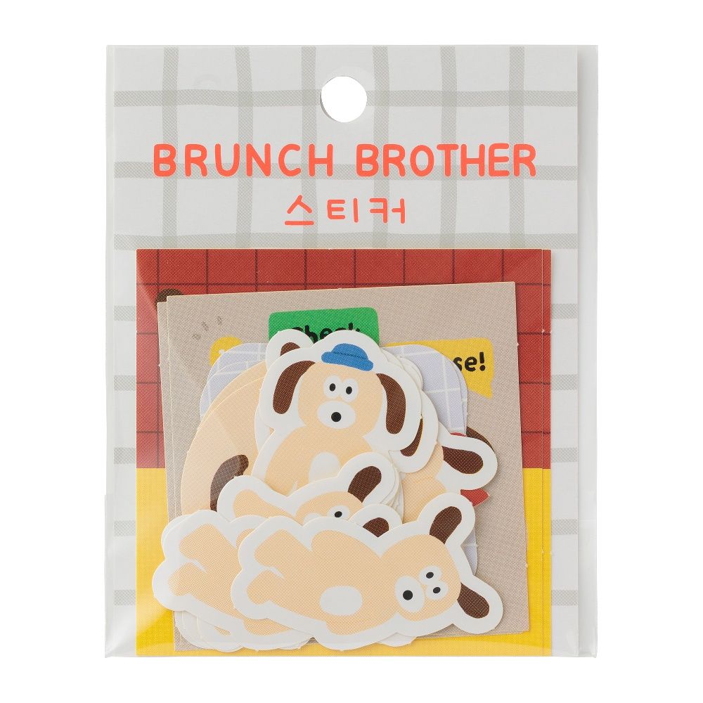 日本 MARK'S Brunch Brother 貼紙包/ B版/ 小狗