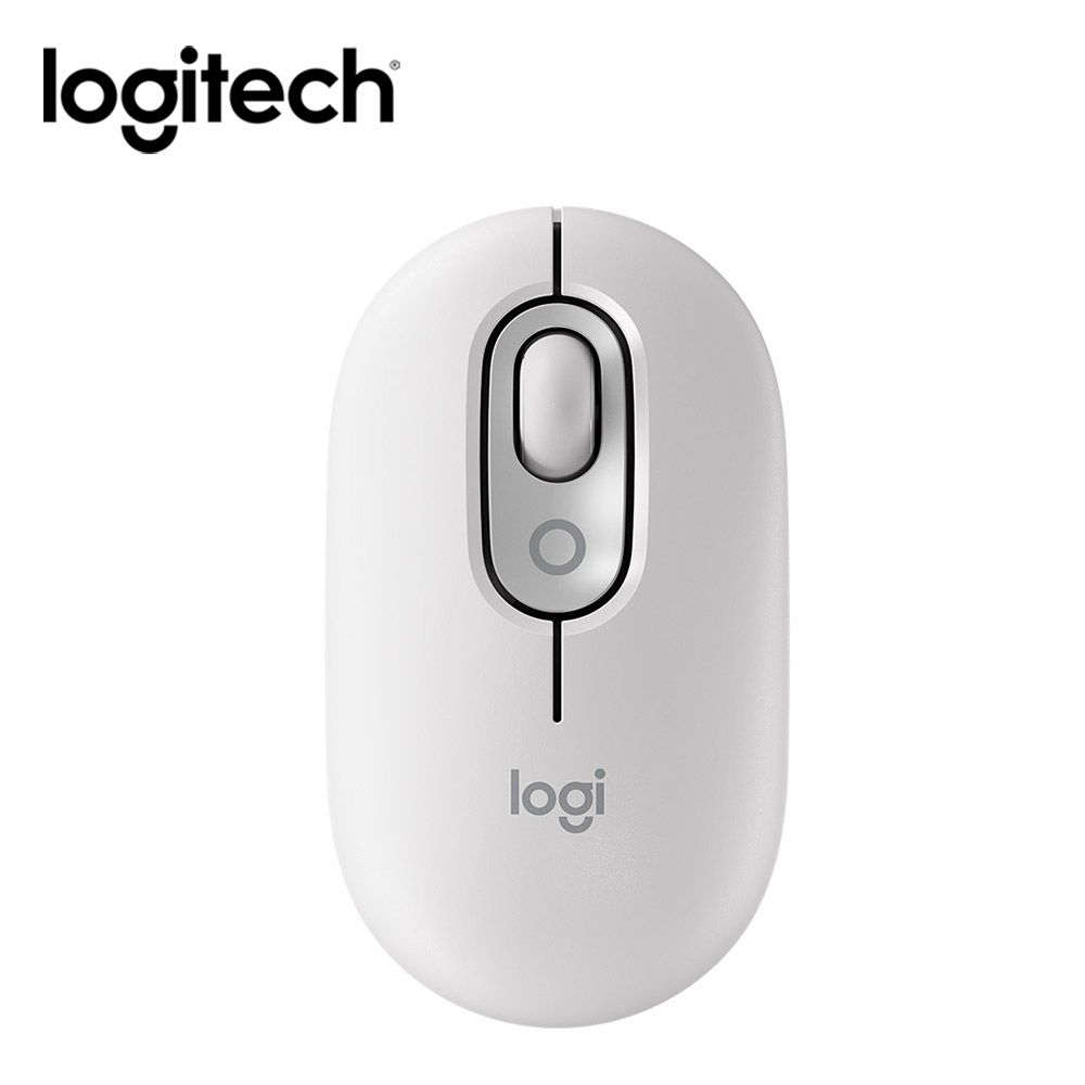 logitech 羅技 POP Mouse無線藍牙滑鼠/ 珍珠白