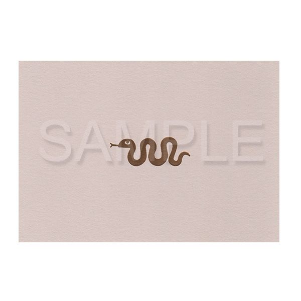 【誠品獨家】日本 7 days cards 新年明信片/ Gold Snake