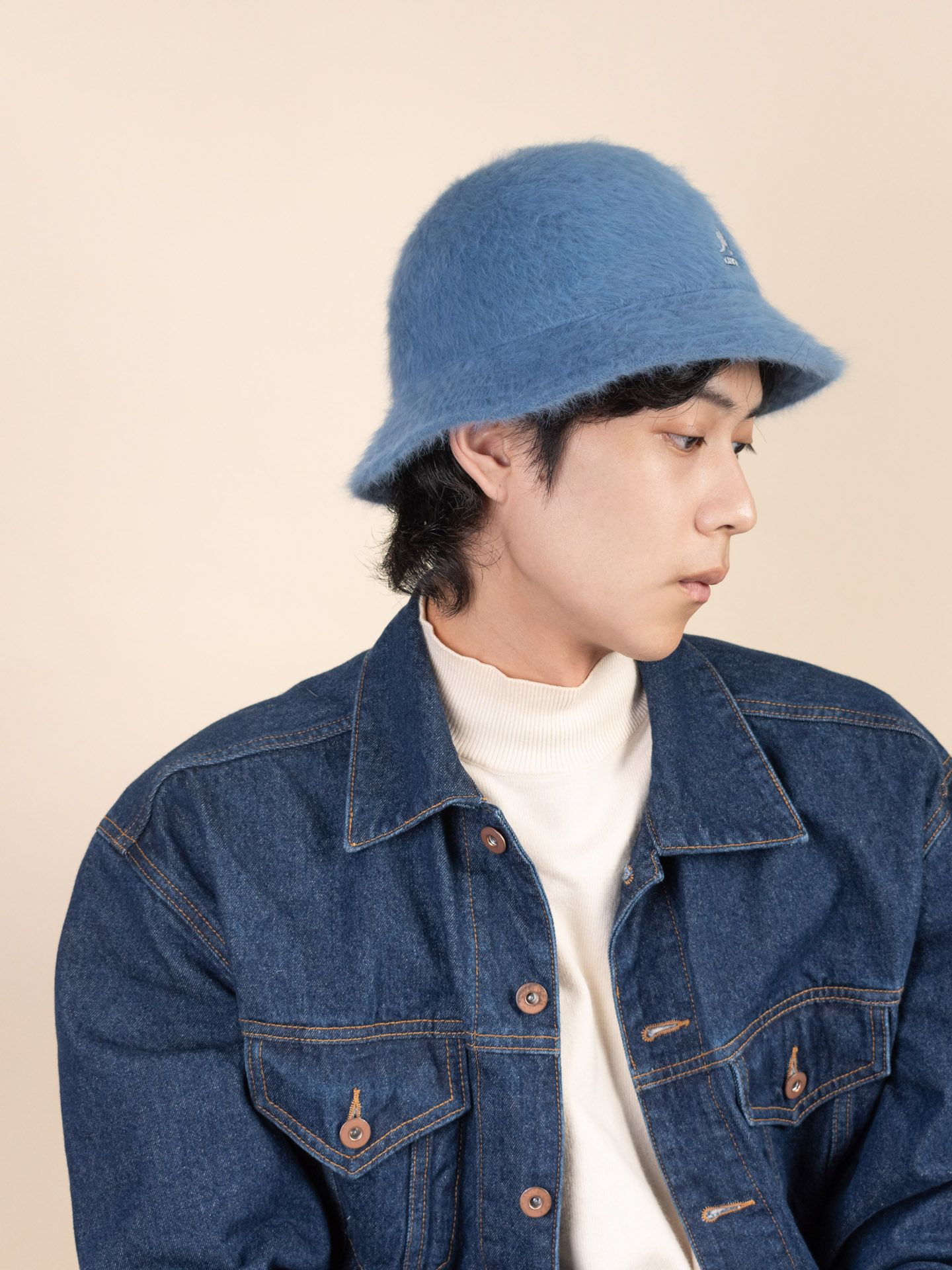 KANGOL FURGORA鐘型帽/ 單寧藍/ M