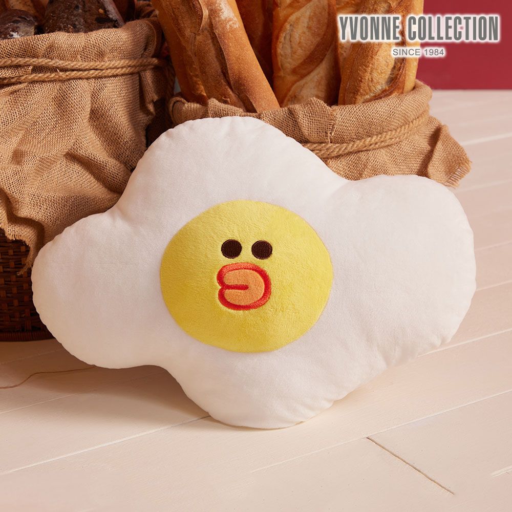 YVONNE COLLECTION莎莉太陽蛋抱枕(LINE FRIENDS)