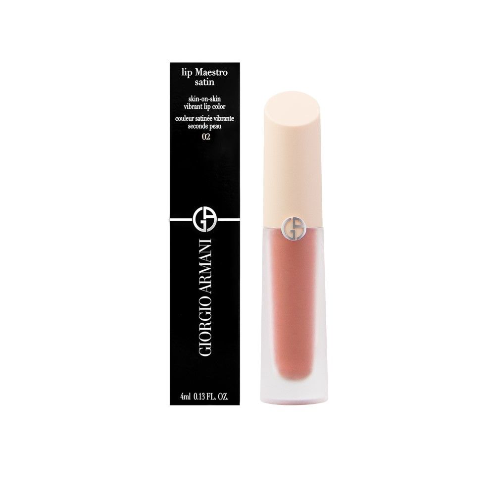 Giorgio Armani 奢華絲緞訂製水唇釉 裸粉限定版(4ml) ＃2冷煙白桃_平行輸入