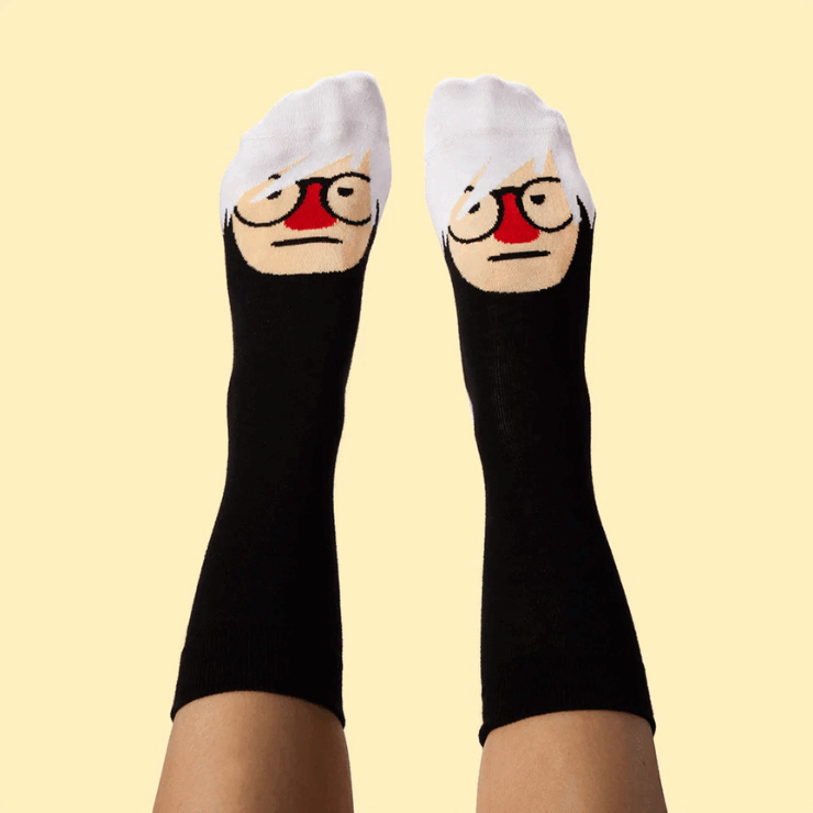 英國 Chattyfeet 中筒襪禮盒四入組/ 23.5-26.5cm/ Funny Art Gifts