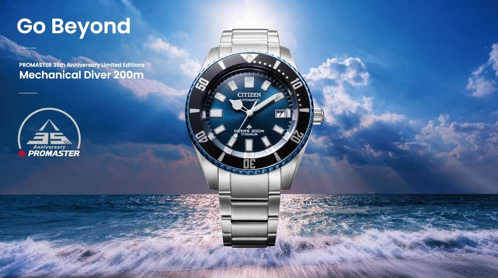 CITIZEN 星辰PROMASTER 35週年限量 鈦 1977征服潛水機械錶 NB6026-56L