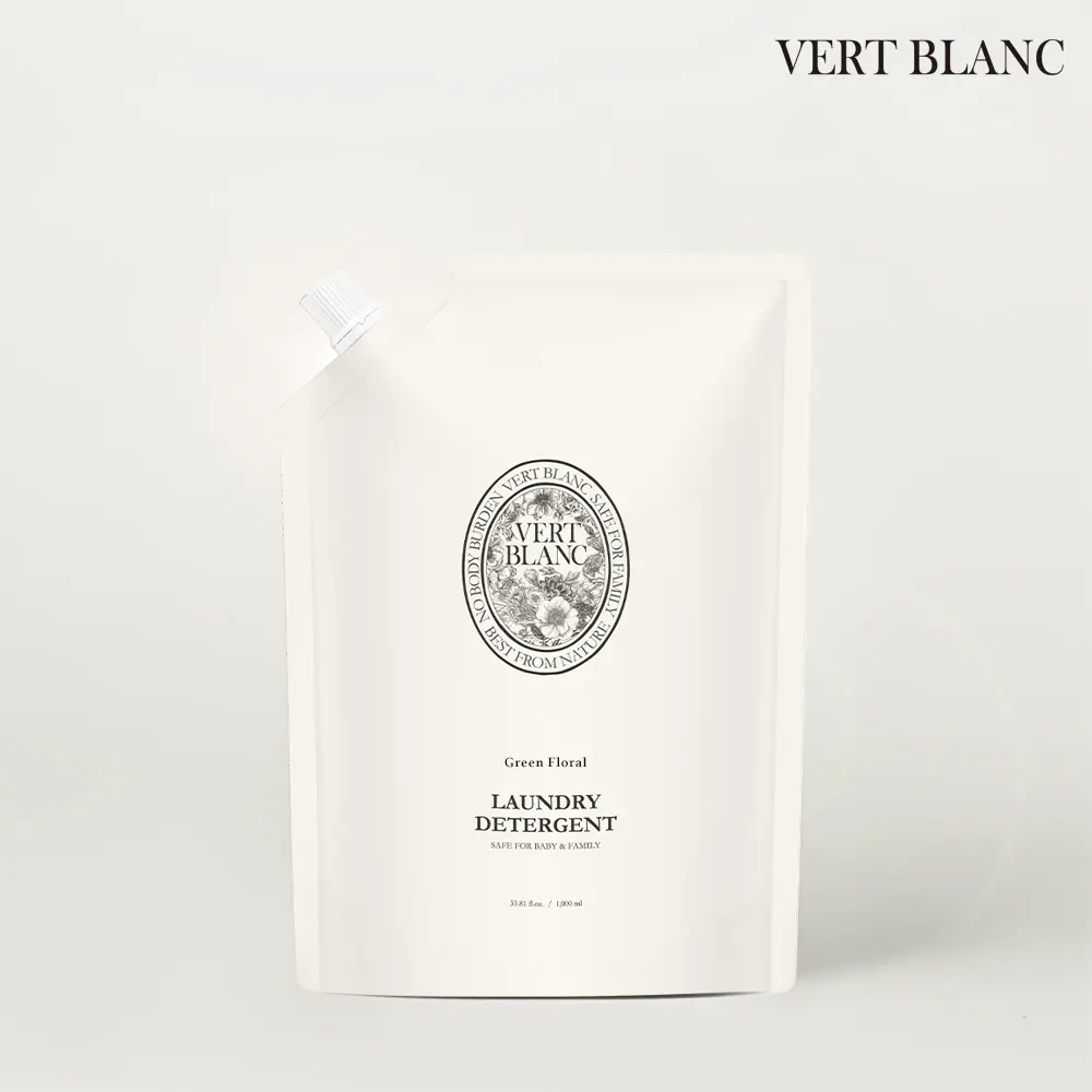 VERTBLANC寶寶天然衣物清潔液補充裝/ 綠野芬芳/ 1000ml