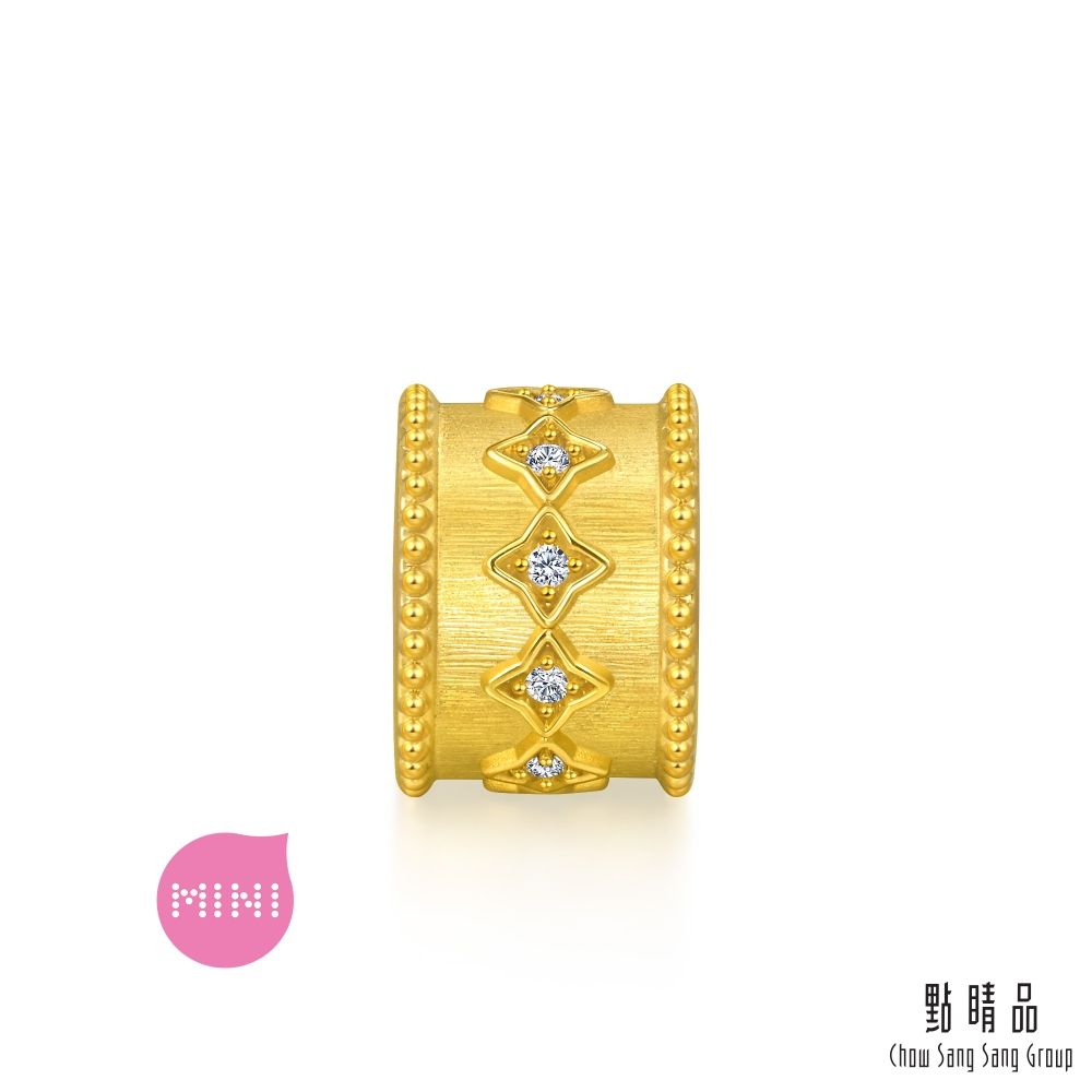 點睛品 北極星 黃金鑽石串珠