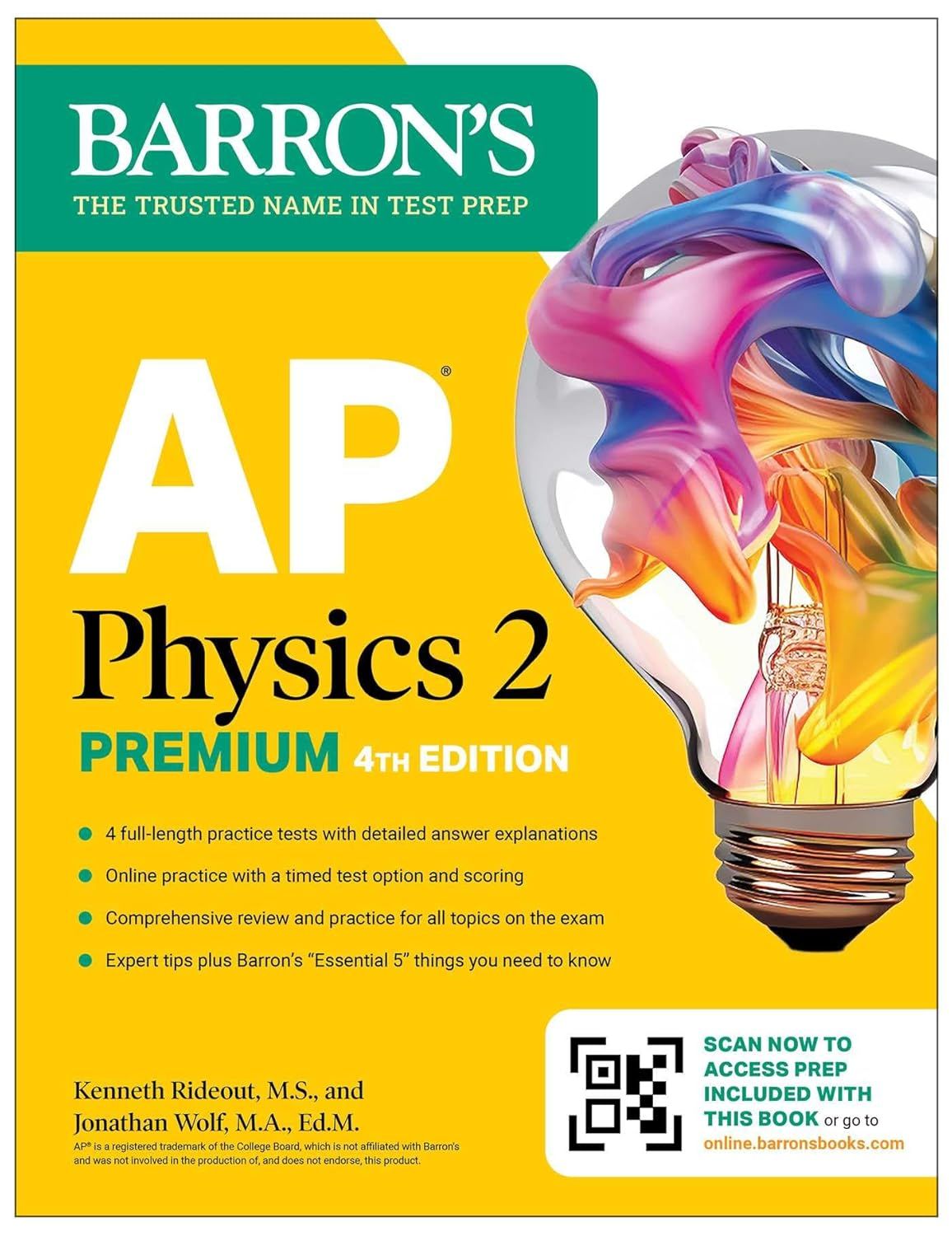 AP Physics 2 Premium 2026: Prep Book with 4 Practice Tests+Comprehensive Review (4Ed./+Online Practice)