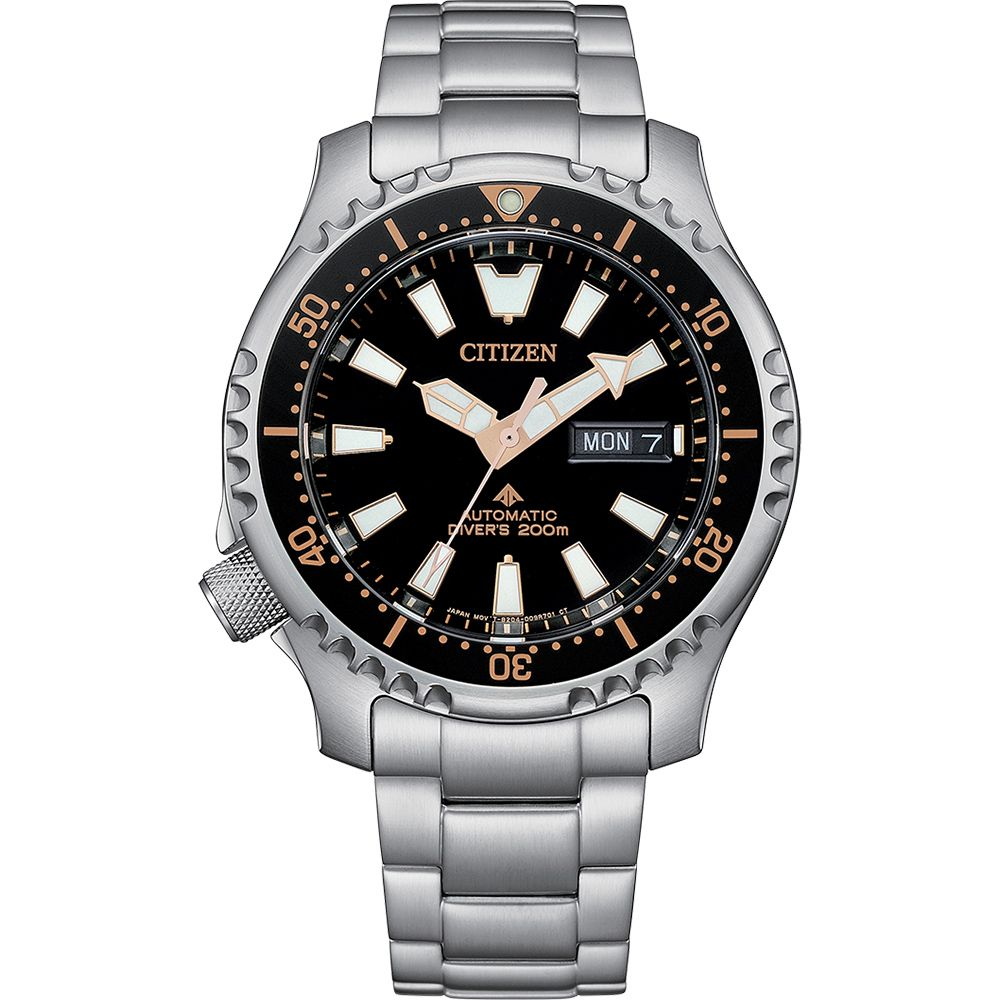 CITIZEN 星辰PROMASTER 鋼鐵河豚復刻機械錶 附贈橡膠錶帶 NY0160-66E