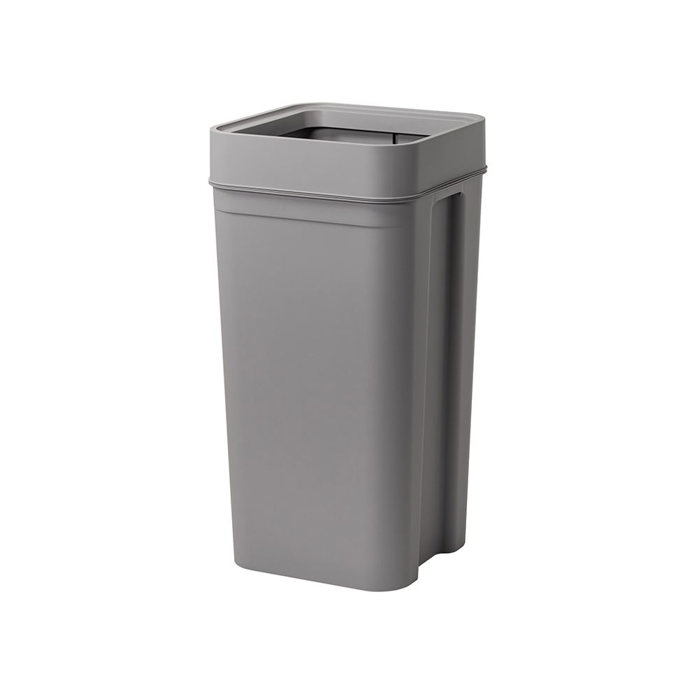 日本like-it 日製落地型開放式垃圾桶-45L/ 灰