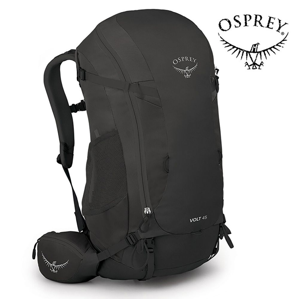 【Osprey 美國】Volt 45 登山背包 男 曼巴黑｜輕量健行背包  徙步旅行 登山後背包
