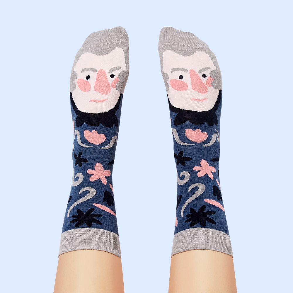 英國 Chattyfeet 中筒襪/ 23.5-26.5cm/ Footgang Mozart