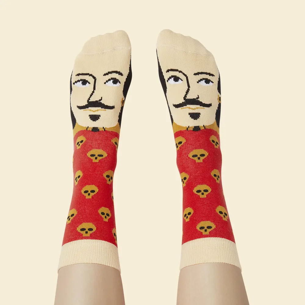 英國 Chattyfeet 中筒襪/ 23.5-26.5cm/ William Shakes-Feet