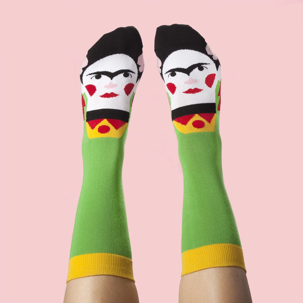 英國 Chattyfeet 中筒襪/ 23.5-26.5cm/ Frida Callus