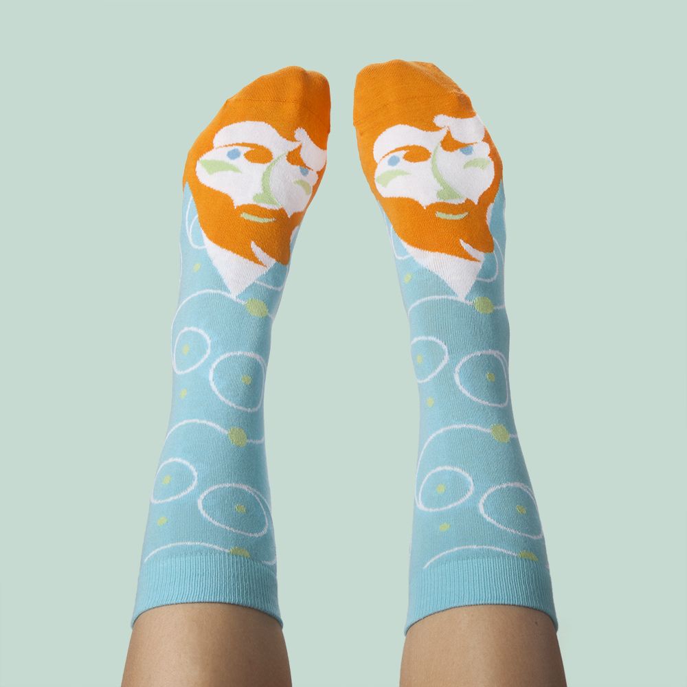 英國 Chattyfeet 中筒襪/ 23.5-26.5cm/ Vincent van Toe