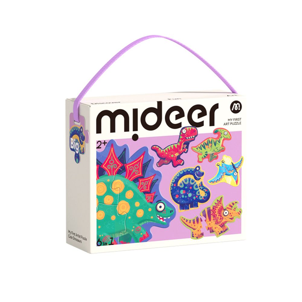 Mideer六合一拼圖/ 恐龍