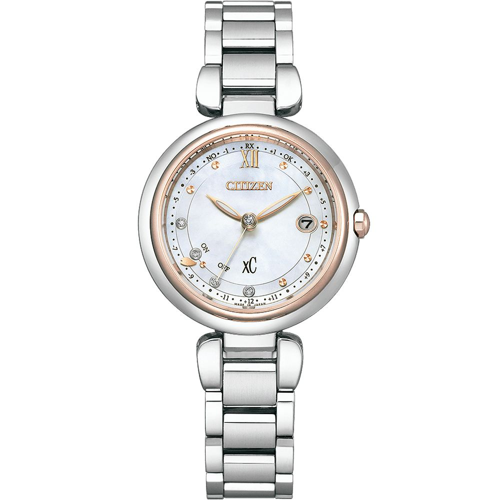 CITIZEN 星辰XC 心蕊 輕奢限定版 鈦金屬 光動能電波女錶29mm/ ES9466-65W