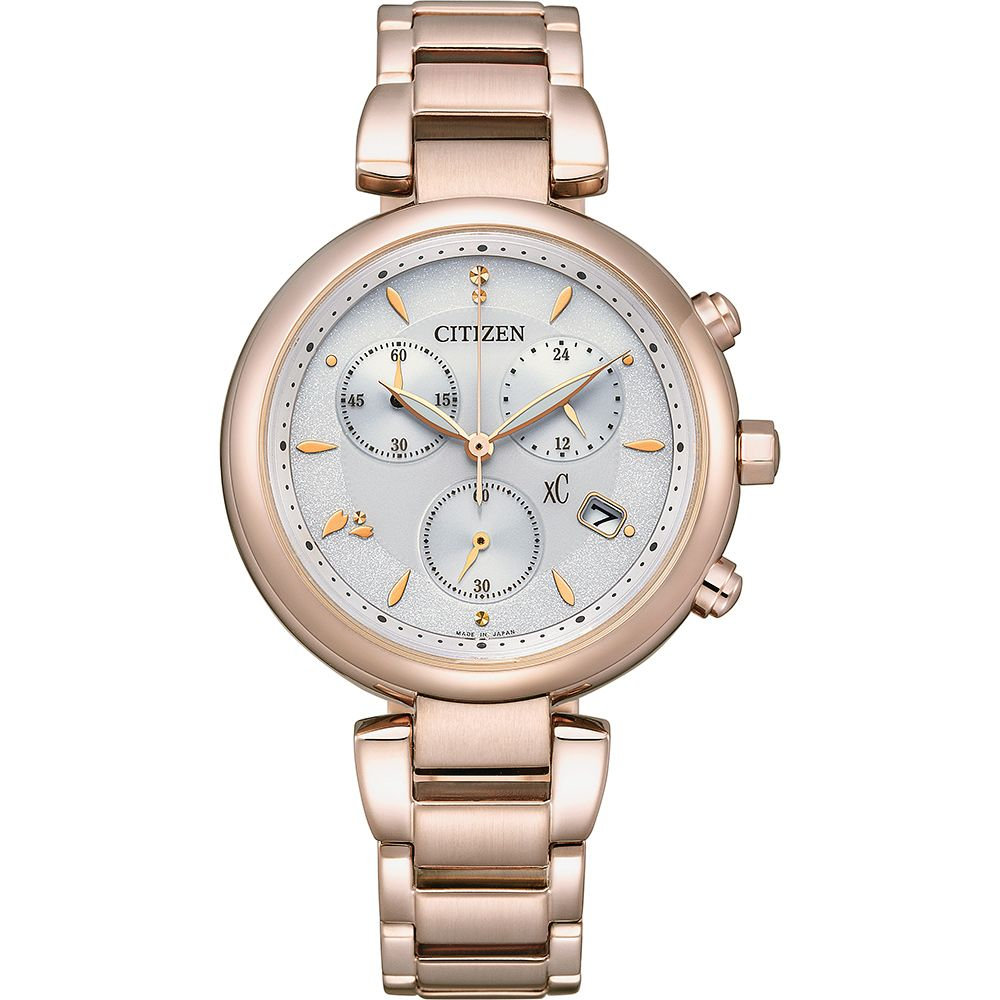 CITIZEN 星辰XC 亞洲限定 情人節推薦款 光動能計時女錶/ FB1456-65A