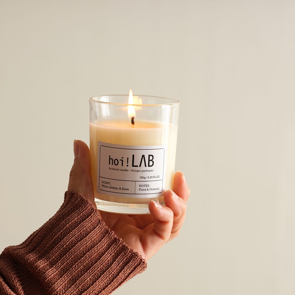 【hoi!LAB】實驗室-天然大豆香氛蠟燭150g/ 海鹽鼠尾草