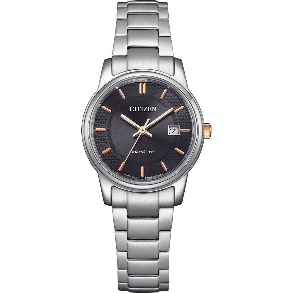 CITIZEN 星辰光動能經典女錶-黑27.5mm/ EW2317-76E