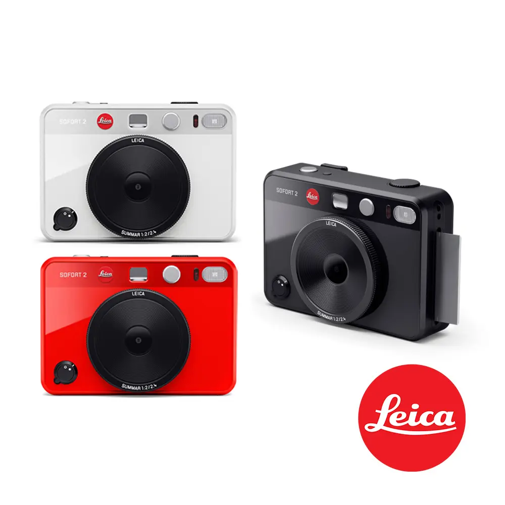 Leica 徠卡 SOFORT 2 雙模式即時相機 小片幅即時相機 公司貨/ 紅色