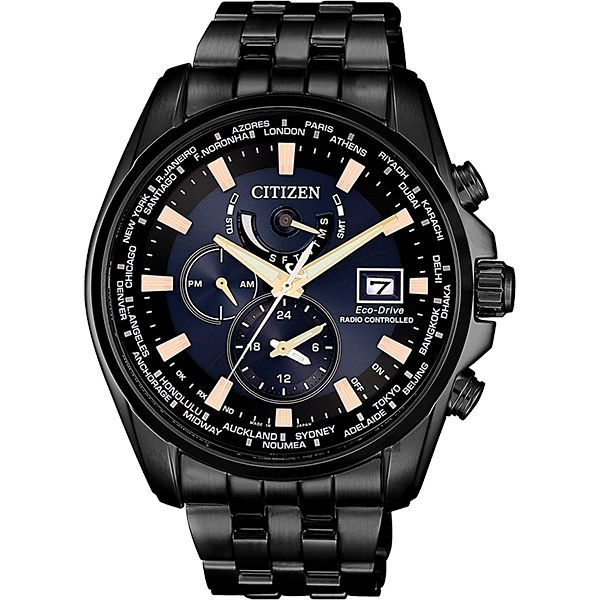 CITIZEN 星辰海中晨曦亞洲限定款 光動能電波錶-藍x黑44mm/ AT9039-51L