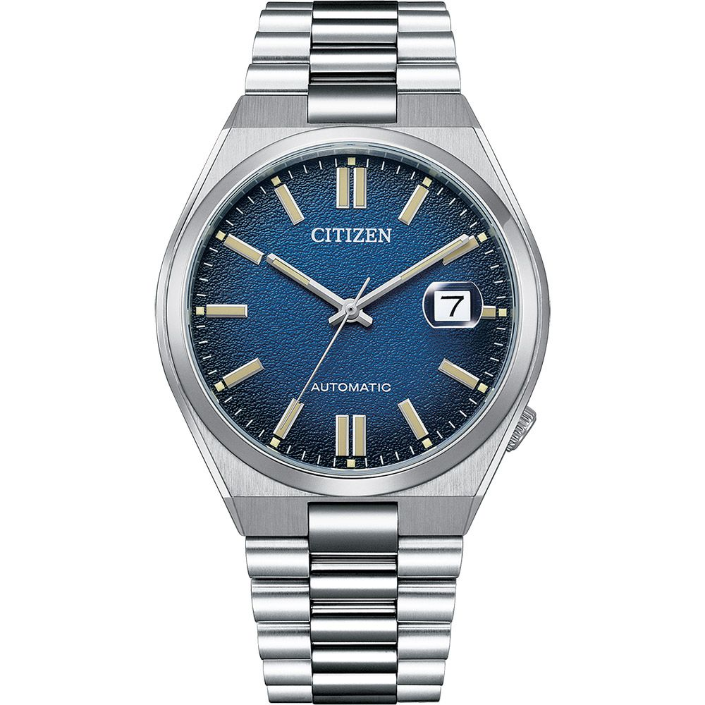 CITIZEN 星辰情人節推薦 漸層海洋藍 青春撞色機械錶/ NJ0151-88L