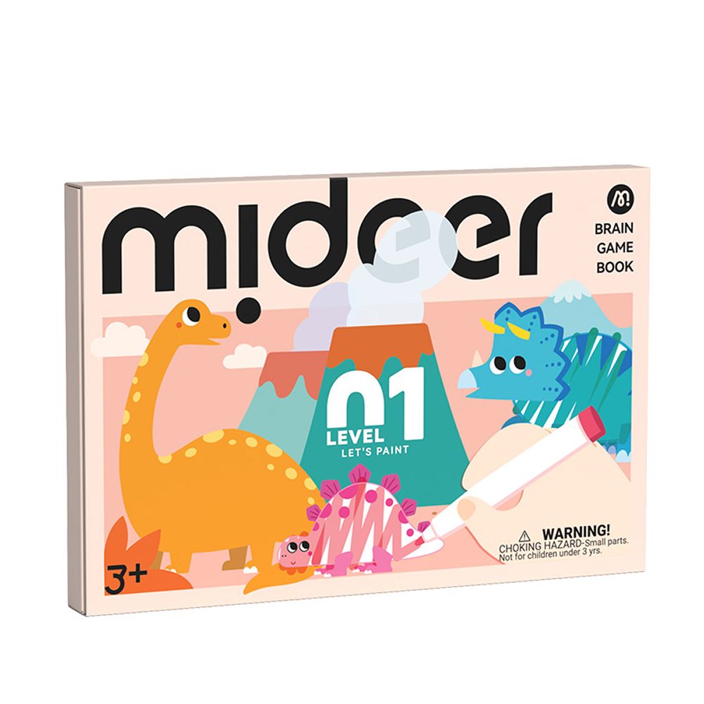 Mideer美術著色書/ 腦力啟蒙/ Level 1