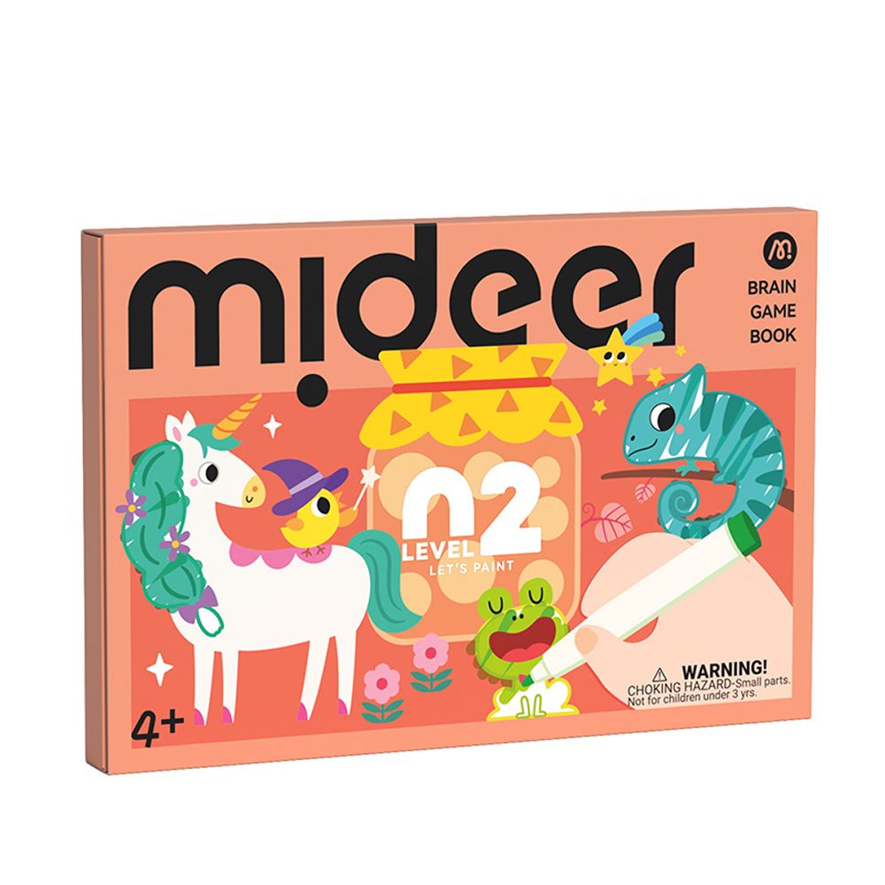 Mideer美術著色書/ 腦力啟蒙/ Level 2