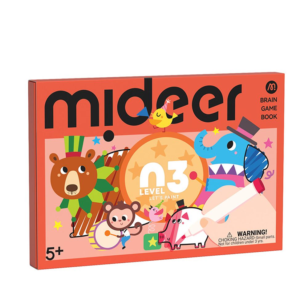 Mideer美術著色書/ 腦力啟蒙/ Level 3