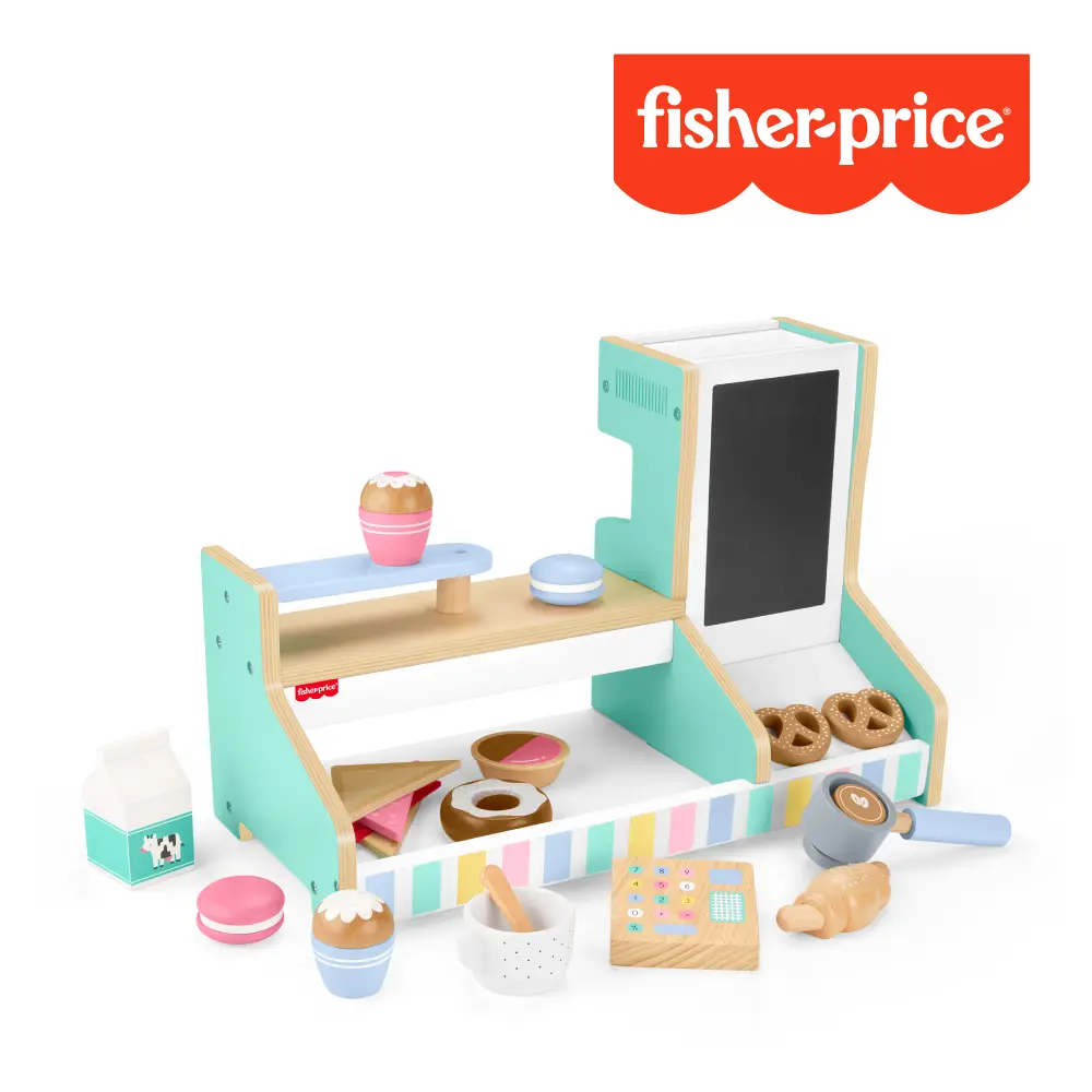 【Fisher price 費雪】木製角色扮演-咖啡店