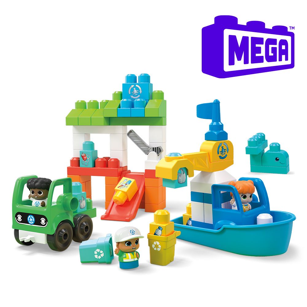 【Mega Bloks 美高積木】海洋環境維護積木組