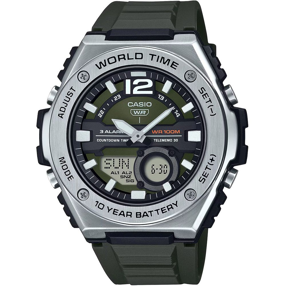 CASIO 卡西歐 10年電力運動手錶 學生錶 電子錶 MWQ-100-3AV