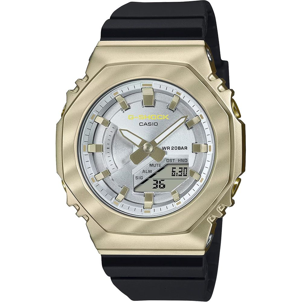 CASIO 卡西歐 G-SHOCK 八角農家橡樹 香檳金系列雙顯手錶 GM-S2100BC-1A