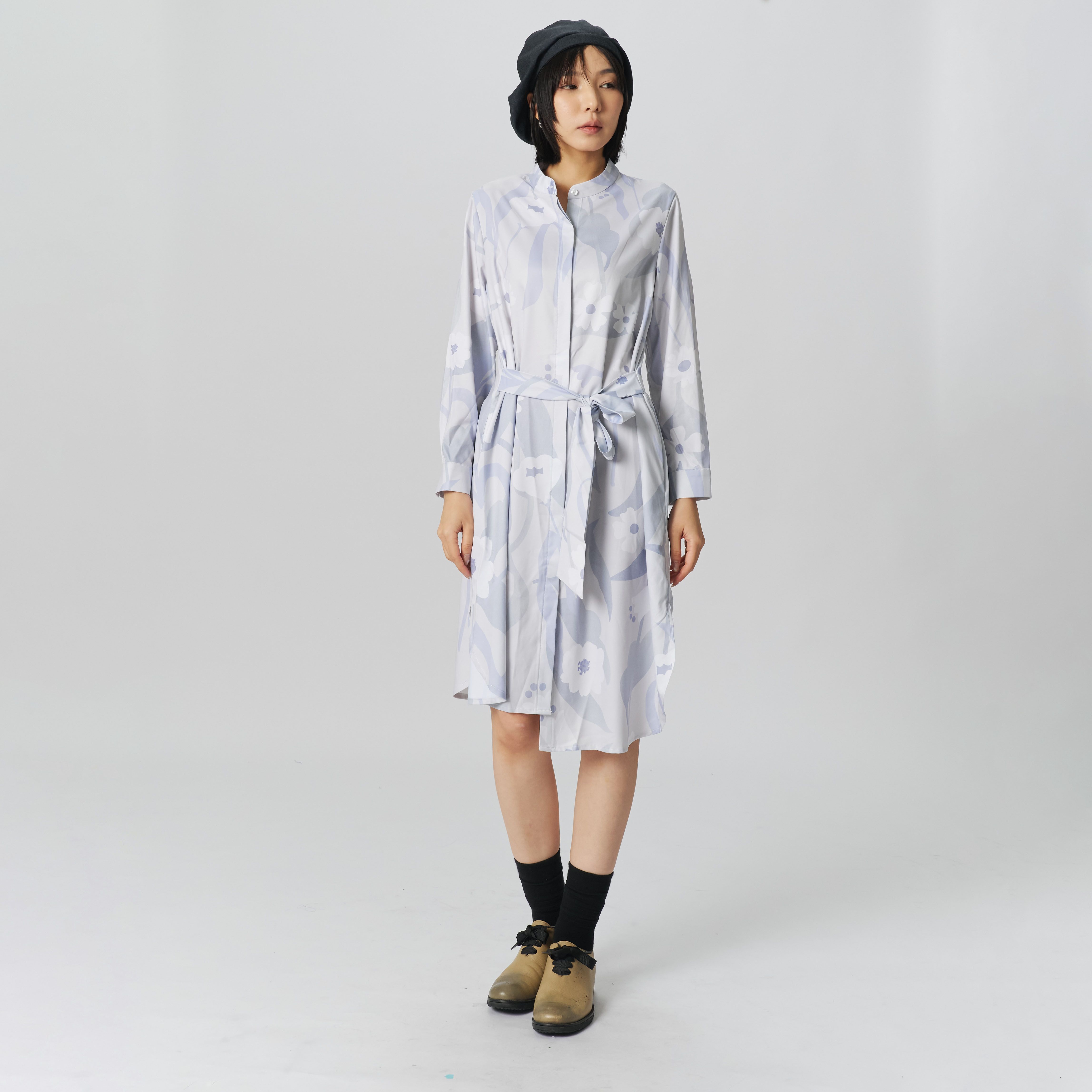 SEW INCORPORATION繁花印花綁帶洋裝 F號
