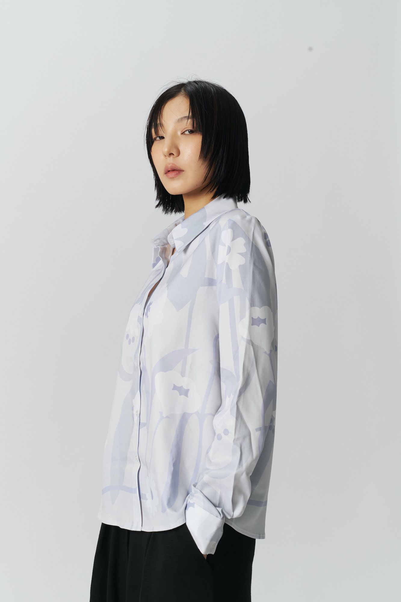 SEW INCORPORATION繁花印花襯衫 F號