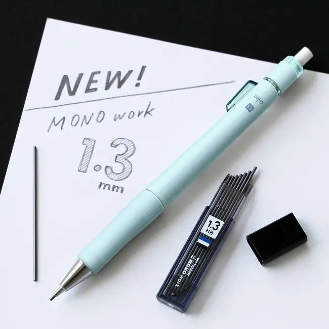Tombow MONO work 1.3mm自動鉛筆/ 綠色