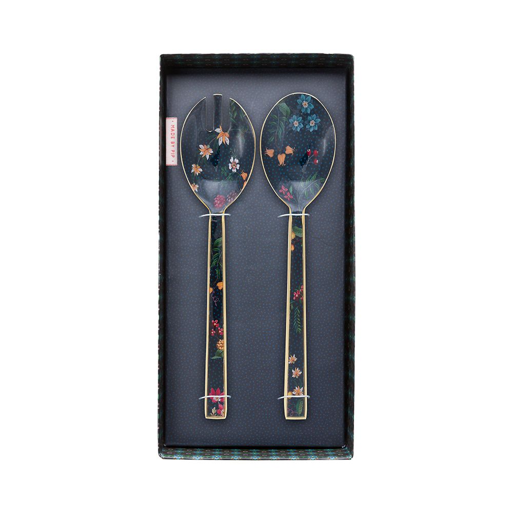 PIP STUDIO Berry Blues 沙拉叉匙組禮盒25cm/2入組
