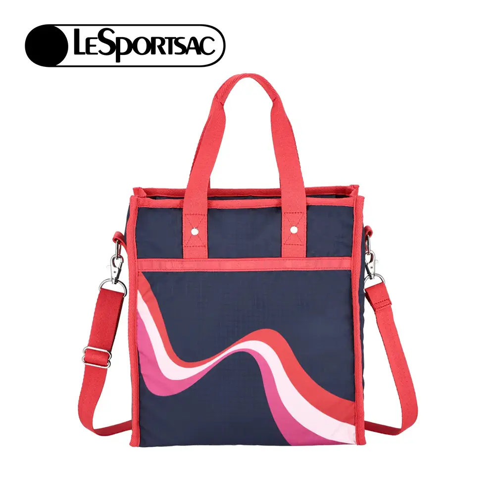 Lesportsac Medium N/S Tote 中型直式托特包 購物袋/ 復古波浪
