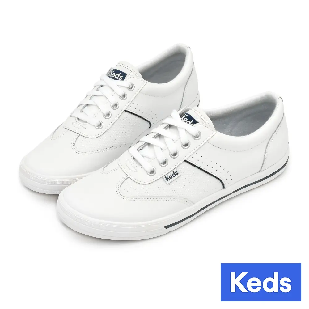 【KEDS】COURTY CORE 經典皮革時髦個性風德訓鞋-白 9234W112229/ US 8.5 (25.5cm)