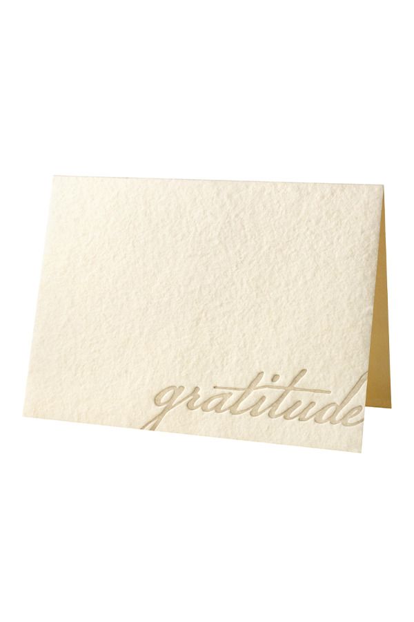 美國 OBLATION 毛邊感謝卡/ Gratitude